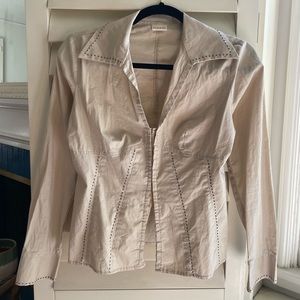 Hook and Eye Light Brown Blouse